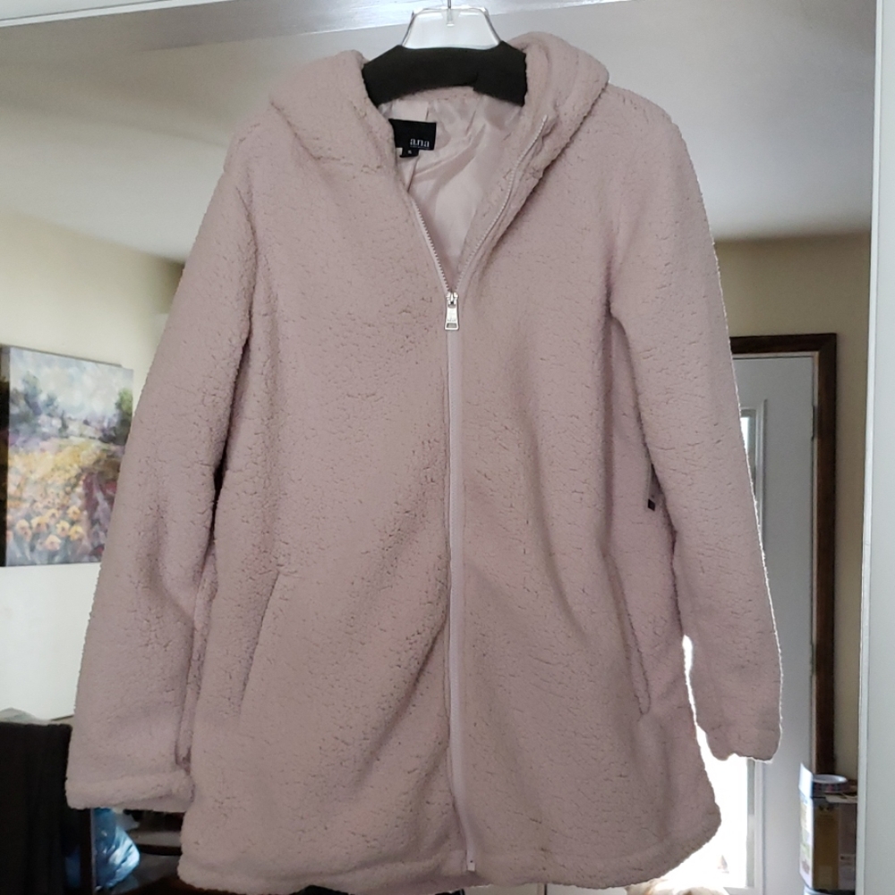 Ana blush color warm jacket